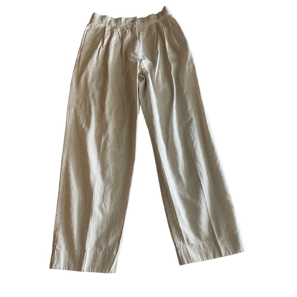Vintage Sharon Young Womens Size 28 Beige Linen Pants